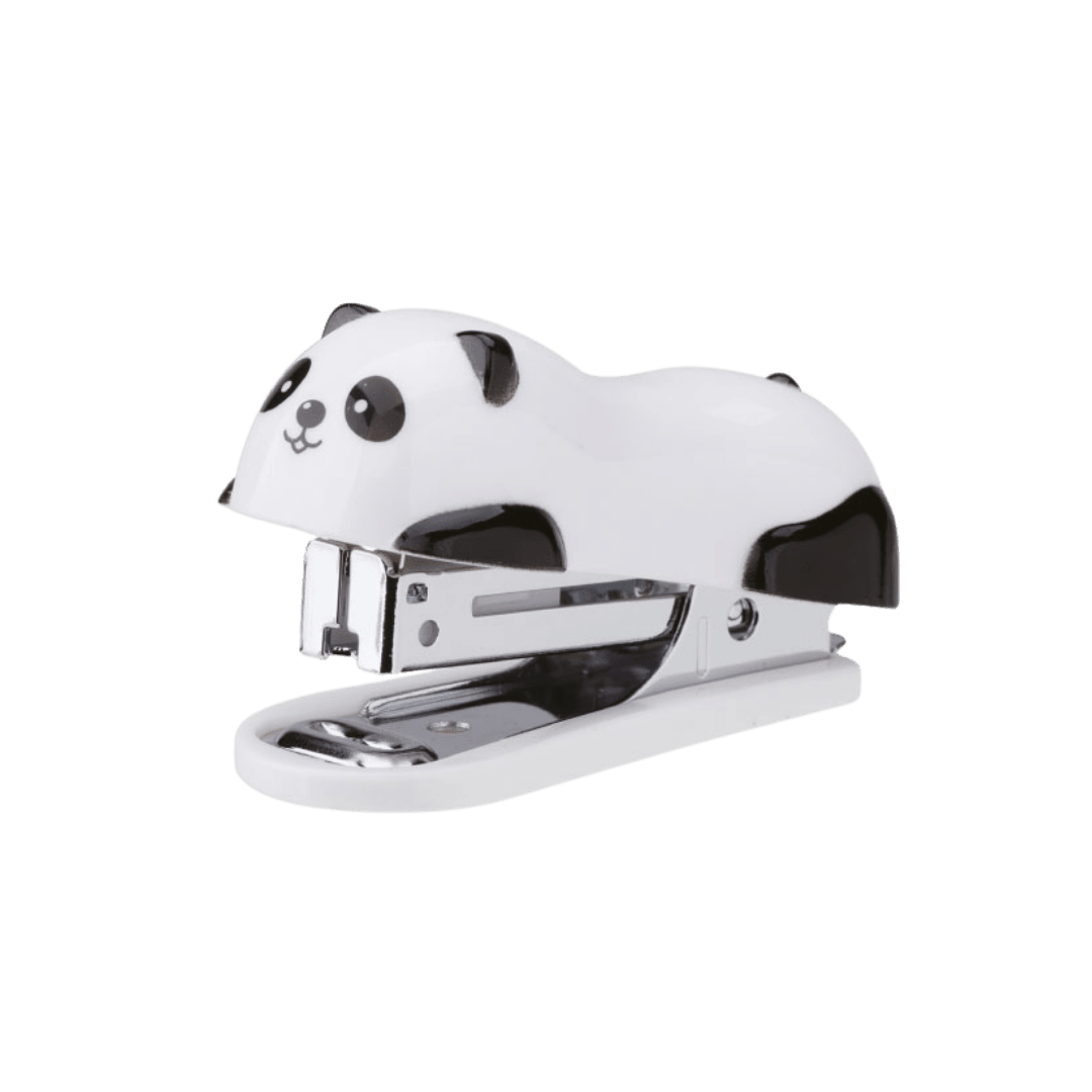 DELI Heftalica za papir Panda E453, municija br. 10, 12 listova, bijela