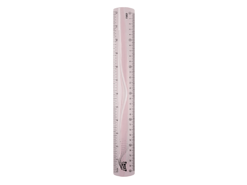 DELI Fleksibilni ravnalo Twist EH20, 20 cm, roze