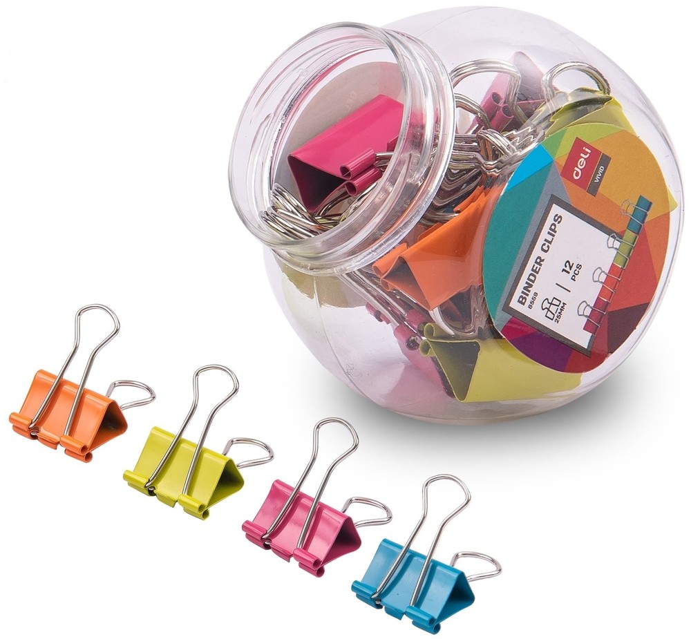 Deli spajalice u boji E8559, 25x0,4mm, 25 komada