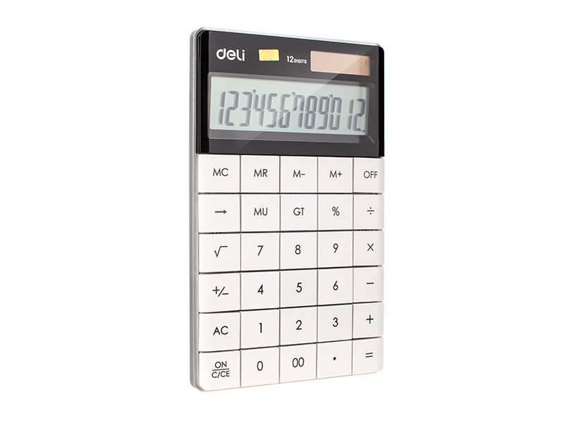 DELI Kalkulator E1589, Bijeli