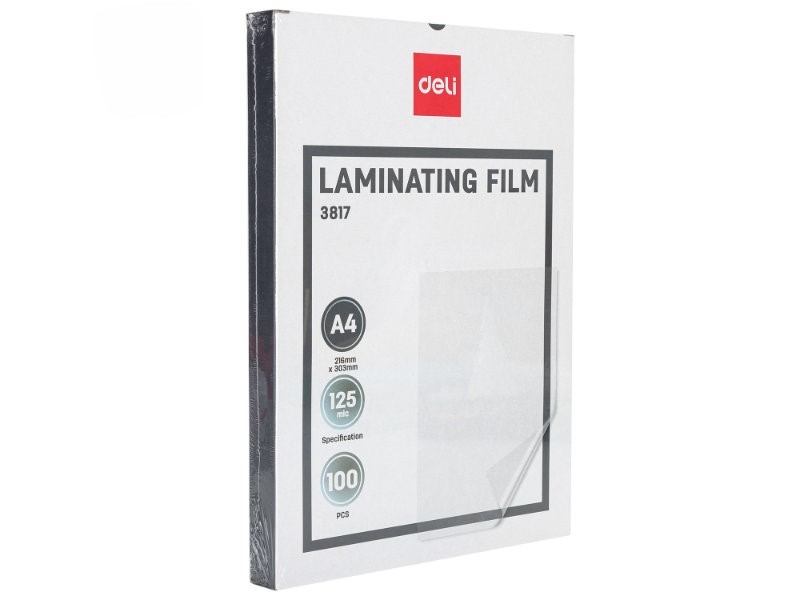 DELI folija za plastifikaciju E3817, A4 125mic 1/100