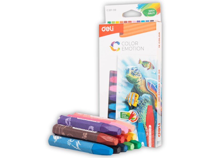 DELI voštane boje akvarel EC20100, 12 komada
