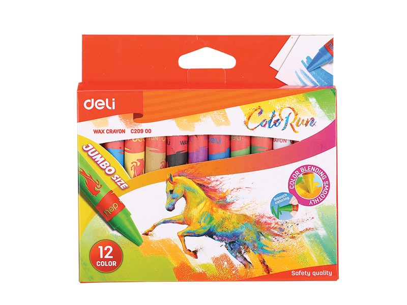DELI voštane boje Colorun jumbo EC20900, 12 komada