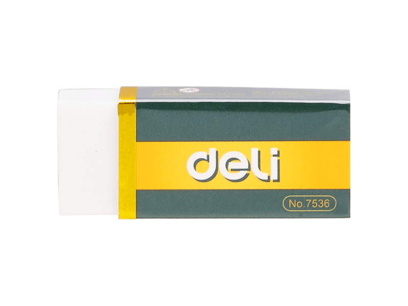 DELI gumica za brisanje Tpr E7536, bijela