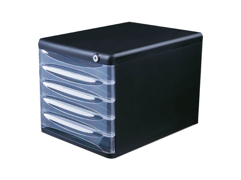 Deli kaseta za dokumente sa 5 nivoa E9795, crna