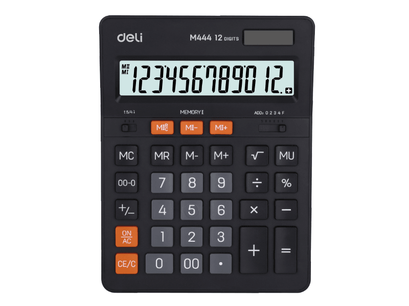 Kalkulator za dijeljenje EM444, crni