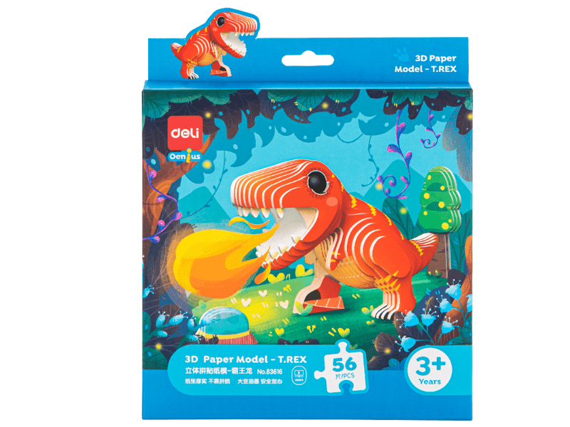 DELI 3D slagalica T rex 83616, 56 dijelova