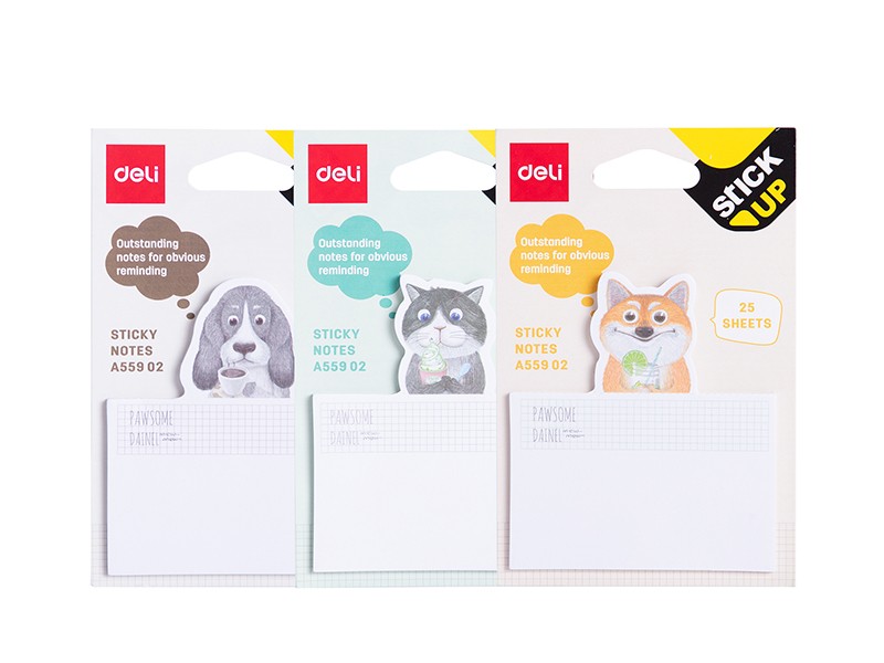 Deli Blok naljepnice EA55902, 75x84mm, 25 listova, 3 komada