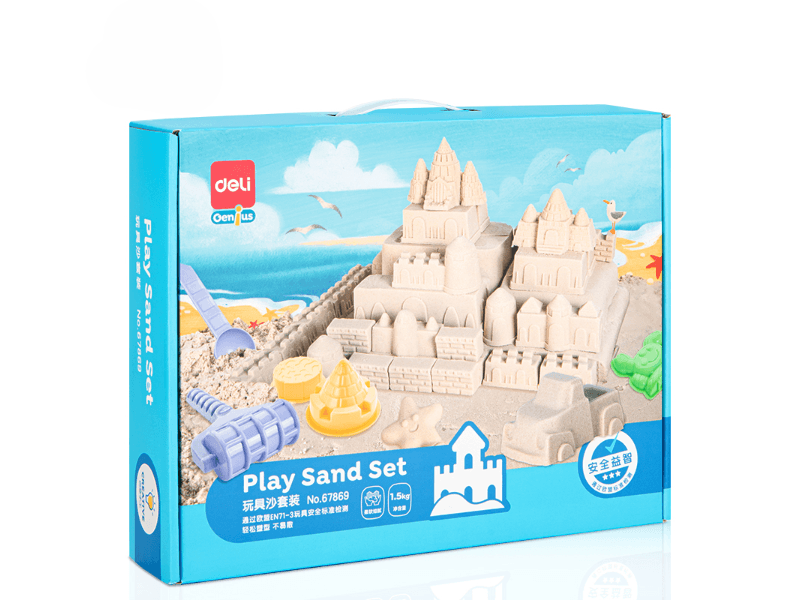 DELI Set kinetičkog pijeska s modalnim kuglicama 67869, 1,5 kg