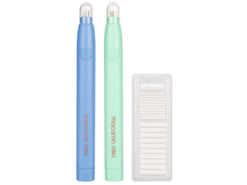 DELI Set električnih gumica za brisanje Macaron EH02800