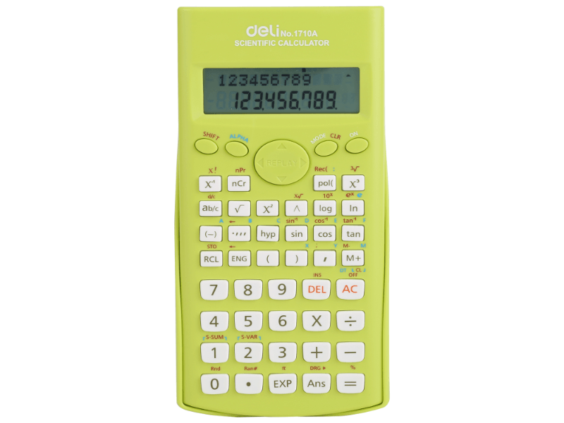 DELI Kalkulator E1710A, zeleni