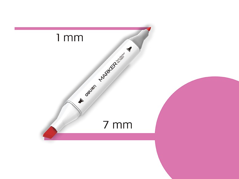 Sketch 89 70801A-89 Dvostruki vrh Deli markera, svijetlo ružičaste boje