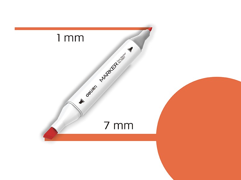 Sketch 22 Dual Tip Deli Marker 70801A-22, francusko narandžasta