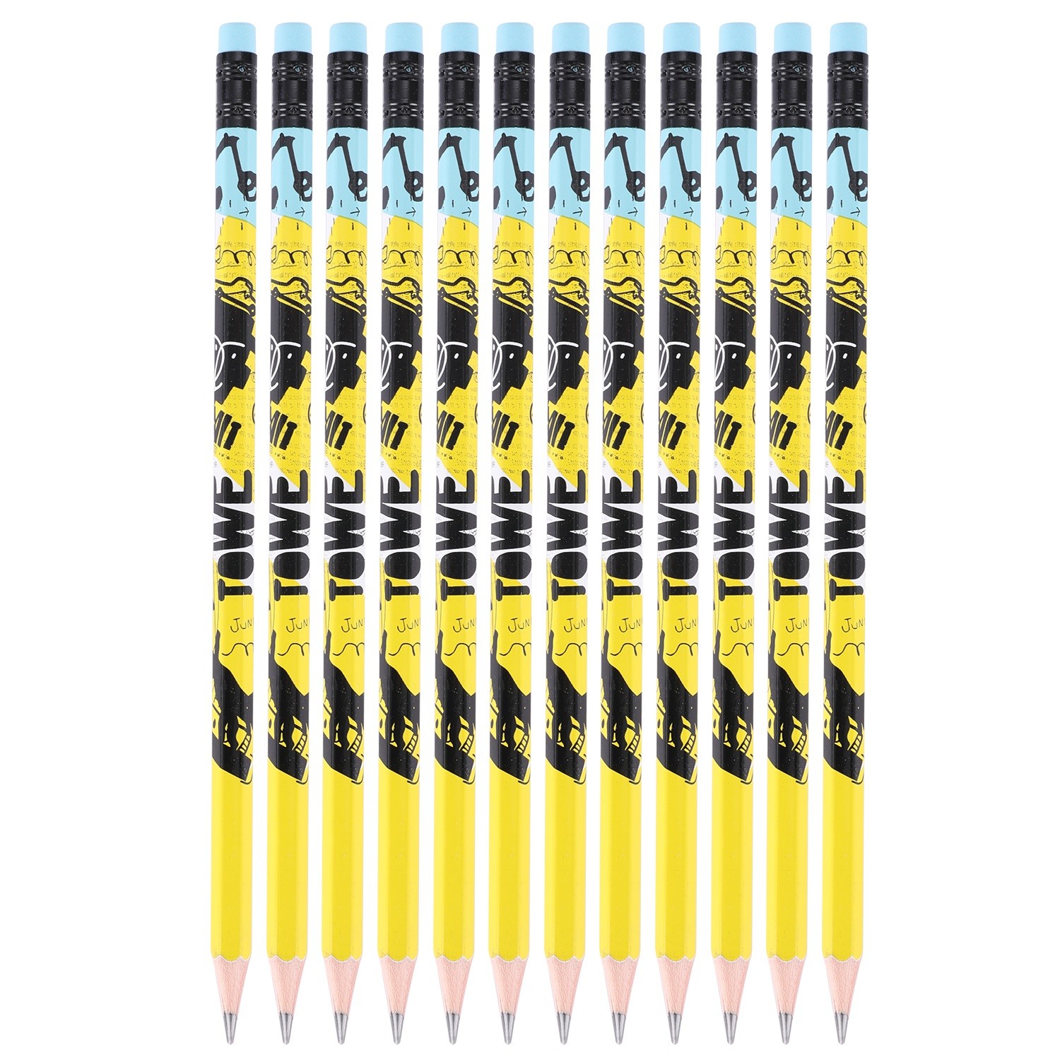 DELI Grafitne olovke s gumicom Grafiti EU53200, 2B, 12 komada