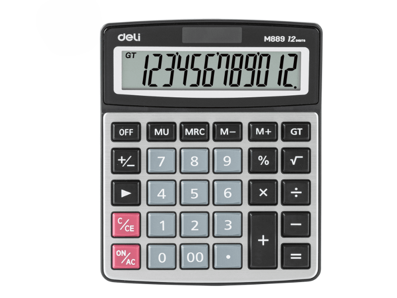 Deli stolni kalkulator EM889, 172,5x134,5x34mm