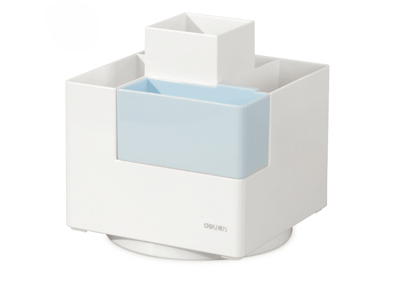 Deli Organizator za pribor za stolno računalo PK200, Rotirajući, Bijelo-plavi