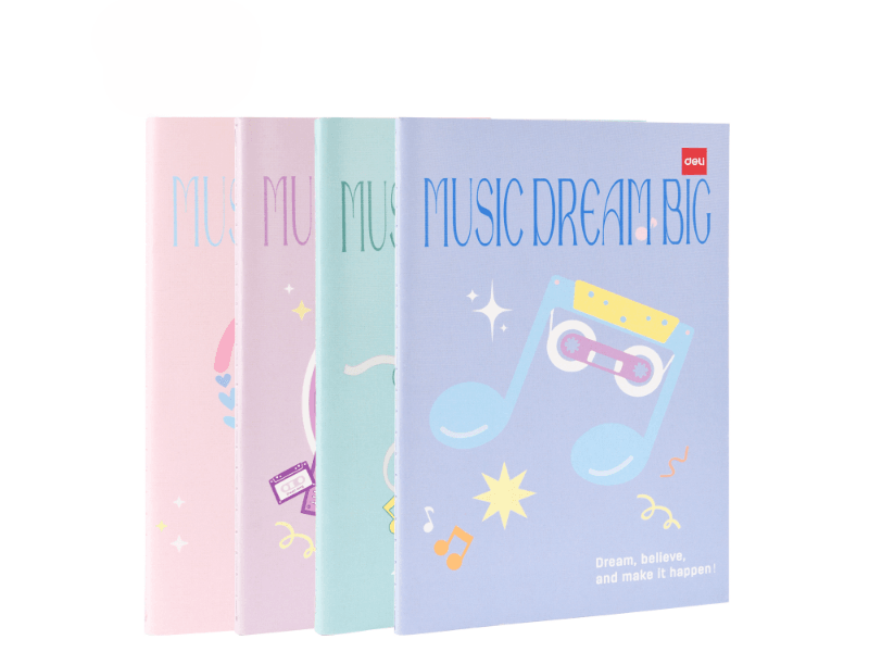 Deli Blok naljepnice u bojama EA612, 40 listova, 4 komada