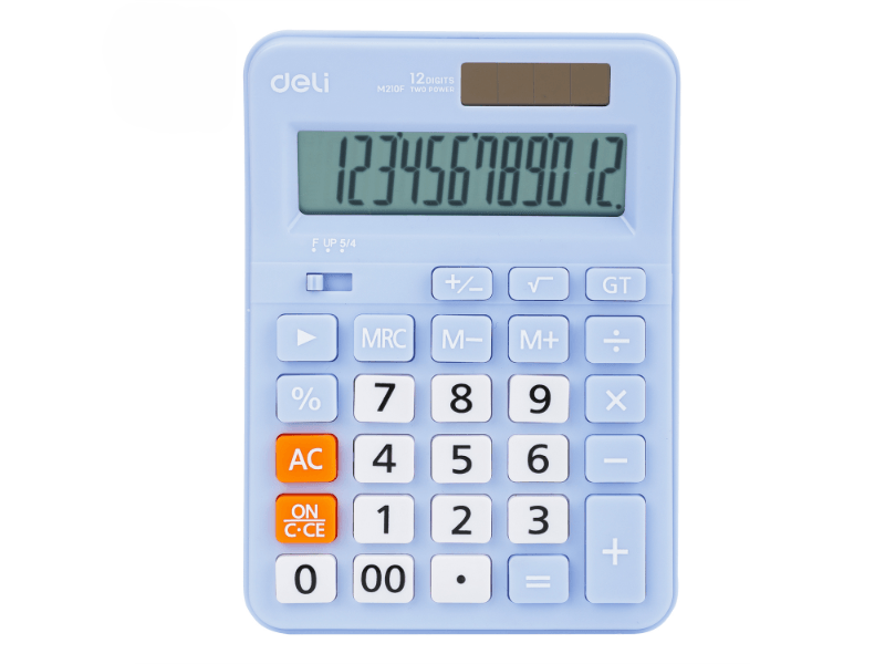 DELI kalkulator EM210, svijetloplava