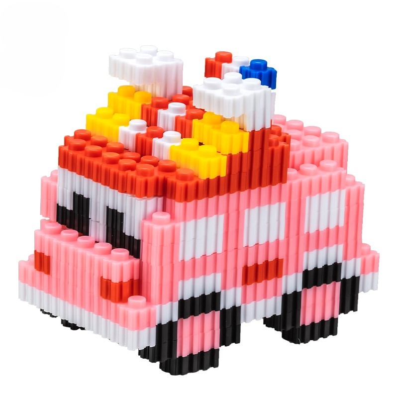 DELI Kreativne kocke za slaganje Auto EH735, roze