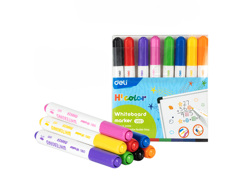 Deli markeri za bijelu ploču EU021, 8 komada