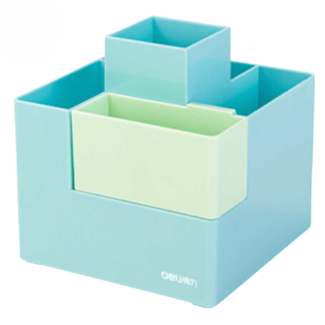 Deli Organizator za pribor za stolni rad PK201, Rotirajući, Plavi