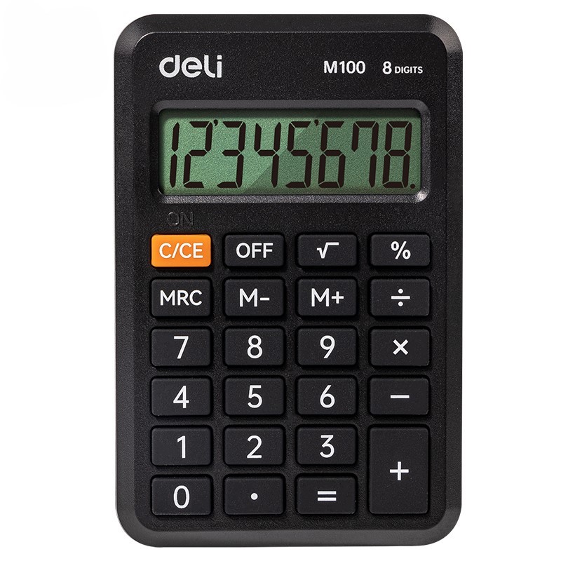 DELI Kalkulator EM100, crni