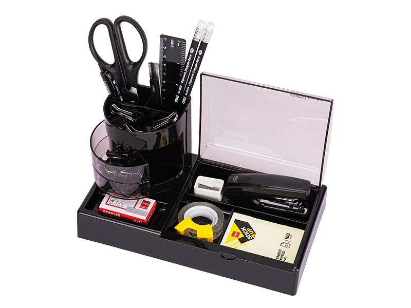 Deli set kancelarijskog pribora E38254, crni