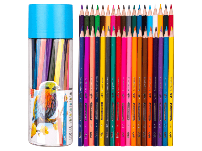 DELI Drvene bojice u tubi Color emotion EC111-36, 36 komada