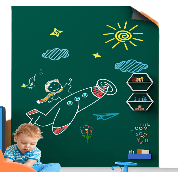 DELI ploča 60x90cm, magnetna i samoljepljiva, zelena