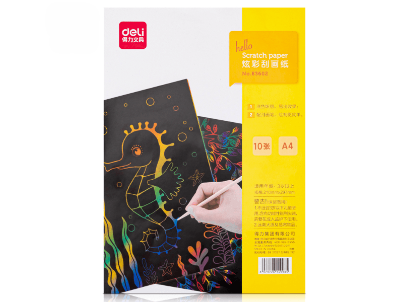 Deli papir za crtanje i crtanje 83602, A4, crni