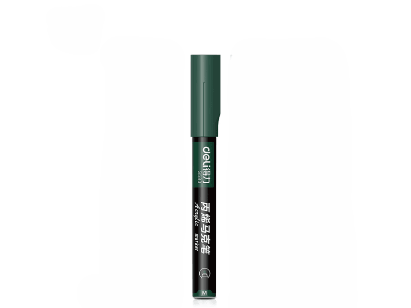 Deli akrilni marker S584 G43, tamnozeleni