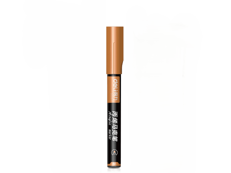 Deli akrilni marker S584 M04, metalik narandžasta