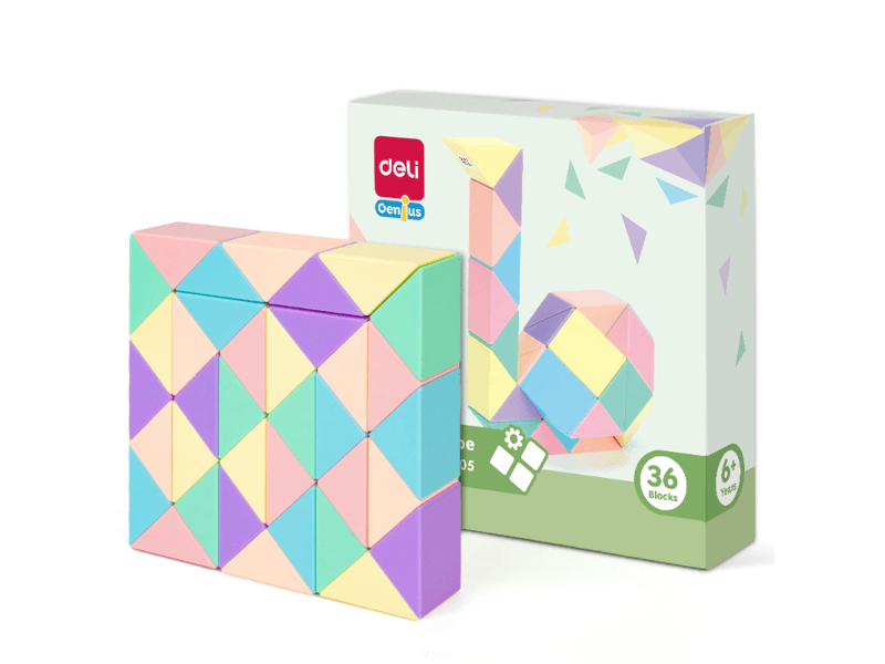 DELI Magična kocka Zmija Pastel YP105, 62,8x23x17mm
