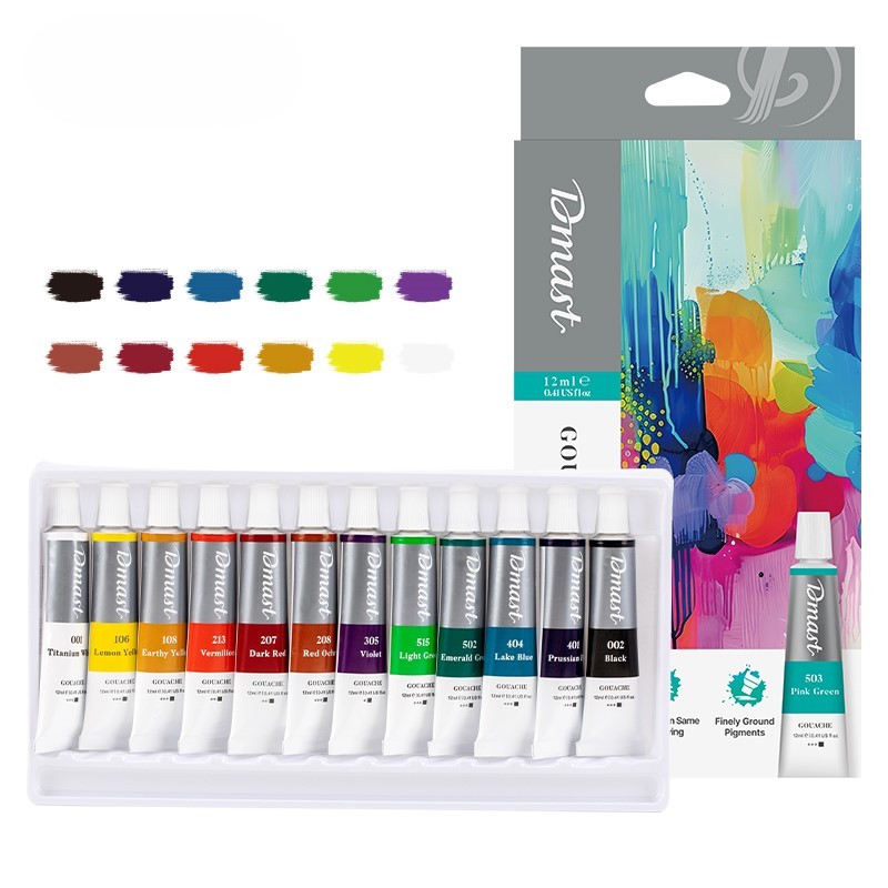 Dmast Set tempera EC320-12, 12ml, 12 dijelova