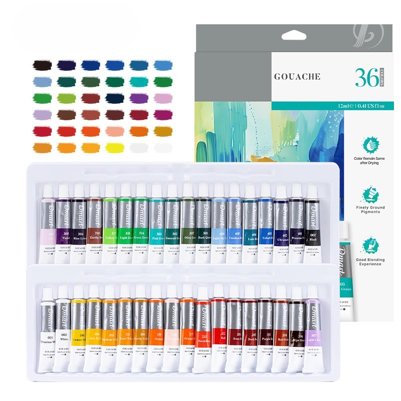 Dmast Set tempera EC320-36, 12ml, 36 dijelova