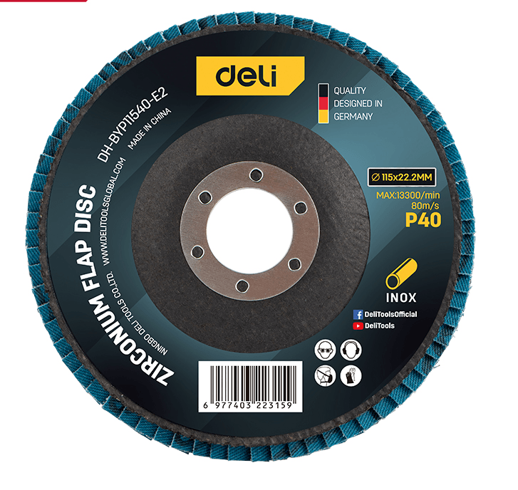 DELI ALTATI Lamelarni brusni disk za nehrđajući čelik/metal EDH-BYP11540-E2, 115 mm g40