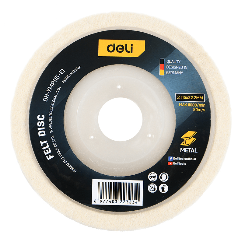 DELI TOOLS Disk za poliranje EDH-YMP115-E1, 115 mm