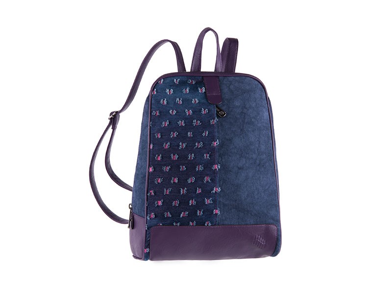 PULSE Ruksak Modena Flower Traperice, Teget - ljubičasta