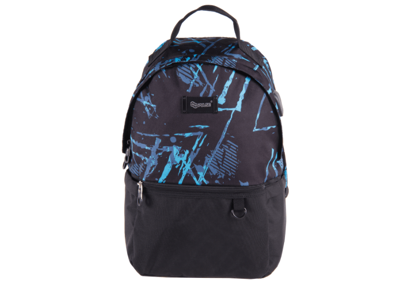 PULSE školski ruksak za dječake CLOUD BLUE SHADOW crno-plavi