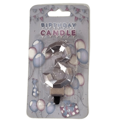 Rođendanska svijećica, Broj 3, Roze