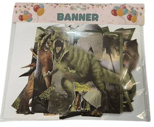 Baner Happy Birthday, Dinosaur, 2.5m