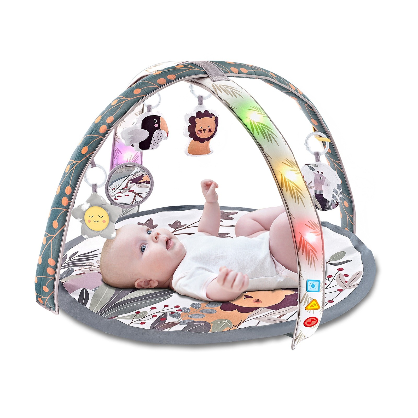 Chipolino Muzička podloga za igru ​​sa svjetlom Lyon, siva