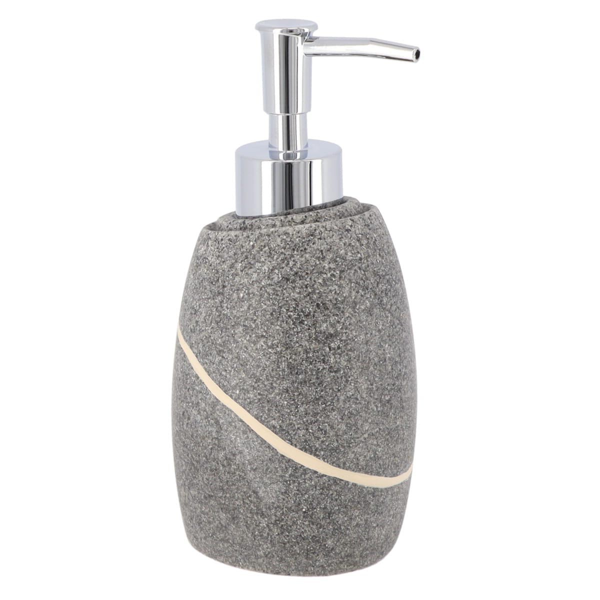 TENDANCE Dozator sapuna s efektom kamena 17x9,1x8,5 cm poliresin, siva