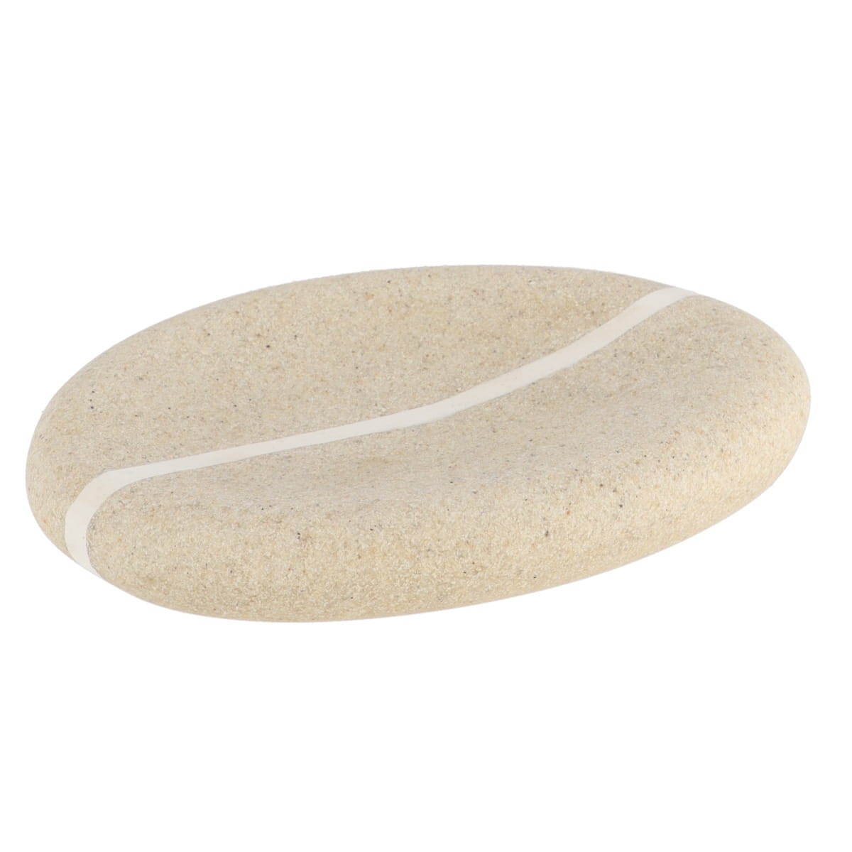 TENDANCE Držač za sapun s efektom kamena 2x11,5x10 cm poliresin, bež
