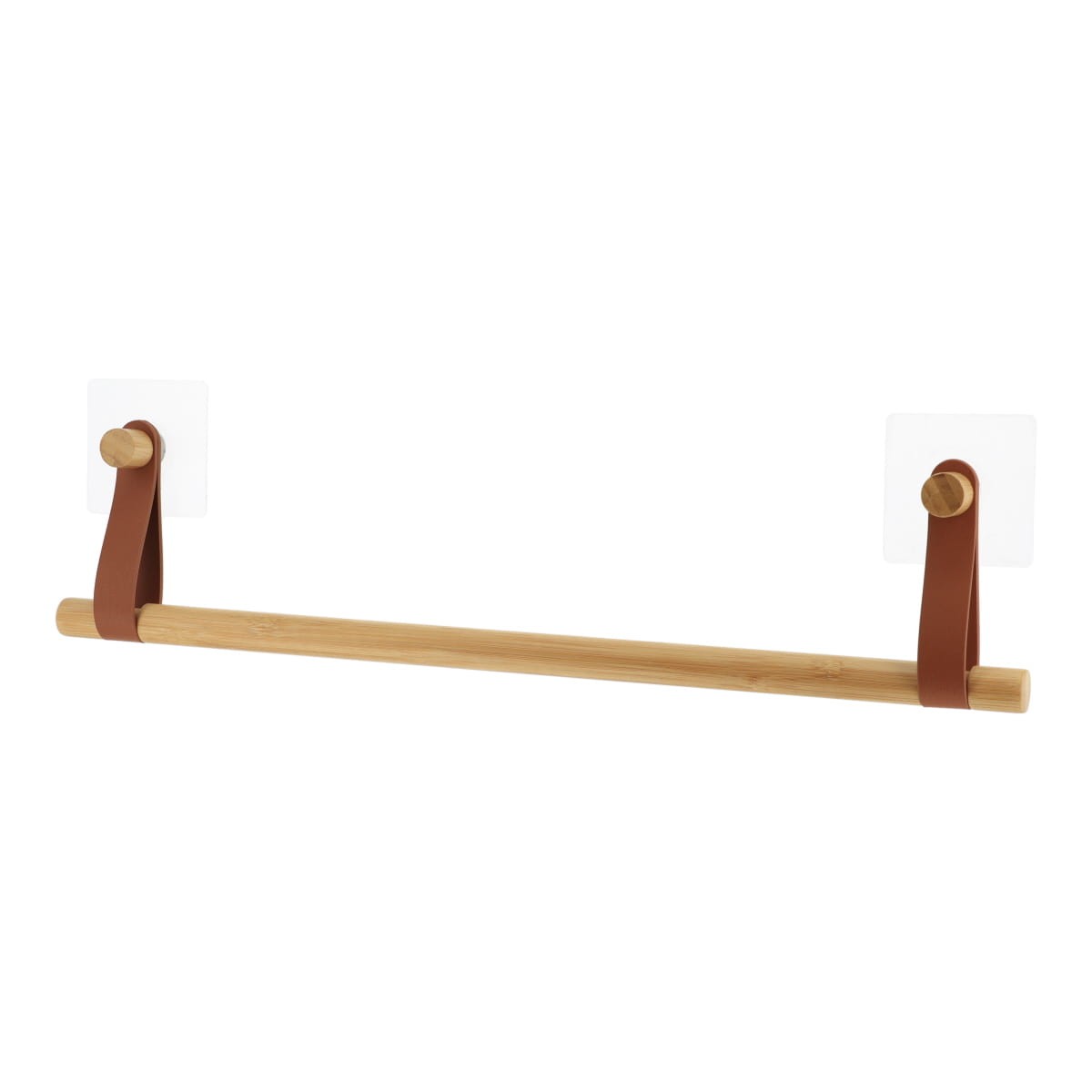 TENDANCE Samoljepljivi držač za ručnike 11,5x50x2,5 cm bambus, smeđa