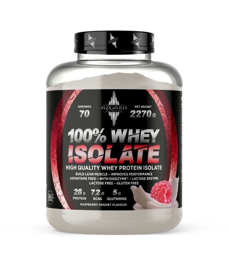Azgard Whey Isolate 100 %, 2270 g, Malina-jogurt