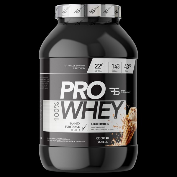 Basic Supplements, PRO Whey, 4300 g, Vanila