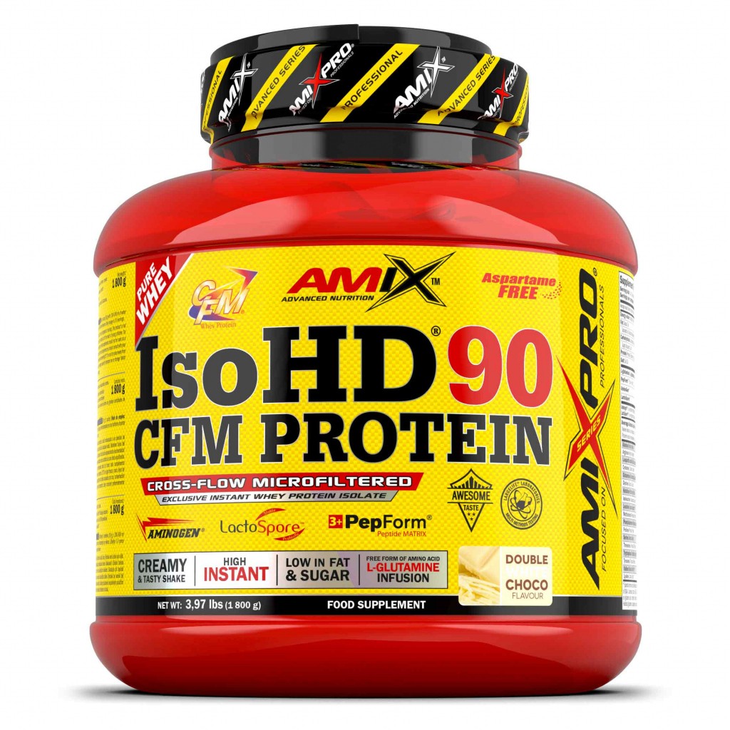 AmixPro, IsoHD Isolate Whey, 1800 g, Dupla bijela čokolada