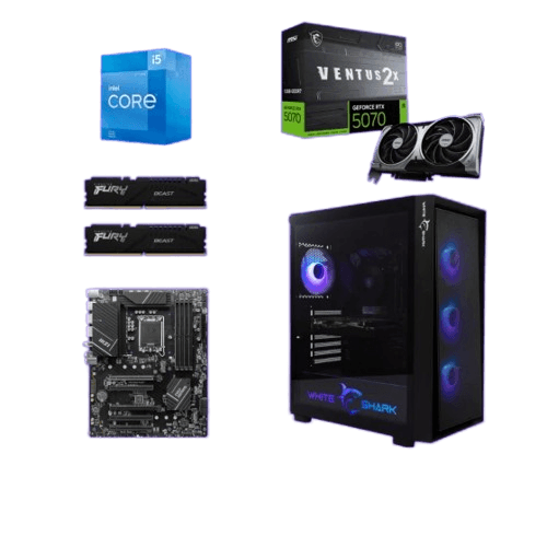 Start Desktop računar Andromeda, i5 14600KF, RTX 5070, 32GB DDR5, 1TB SSD, Windows 11 Pro, Office 2021,