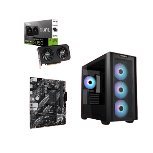 Start Računar Vortex, Ryzen 5 5500 OC, RTX 5050 OC, 16GB DDR4, 512GB SSD